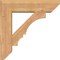 Ekena Millwork Balboa Slat Smooth Bracket w/ Offset Brace, Western Red Cedar, 7 1/2"W x 28"D x 28"H BKT0806X28X28BOA06SWR - alternate 3